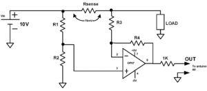 DC Current Measurement using Shunt Resistor | Circuits4you.com