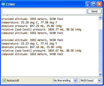 BMP180 Result