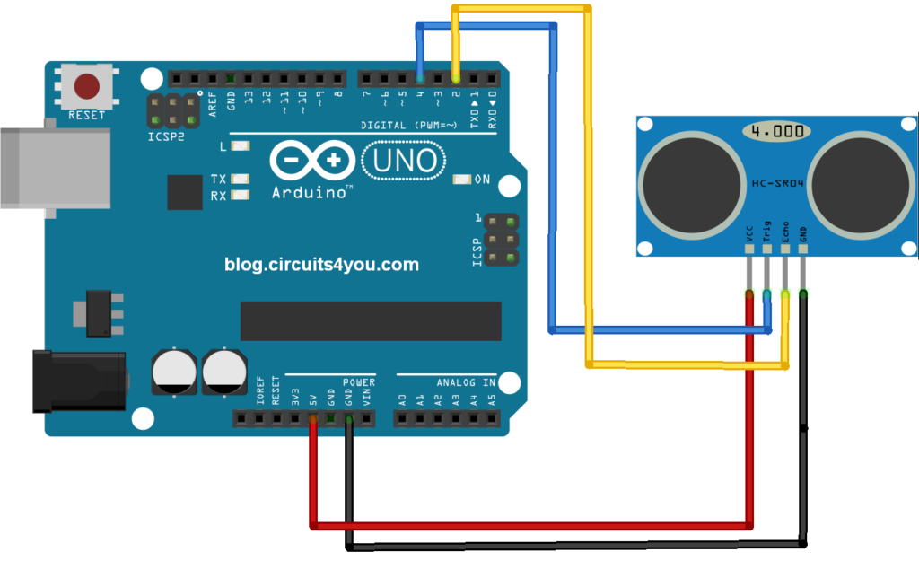 Using Ultrasonic Distance Sensor Hc Sr04 With Lcd Display And Arduino ...