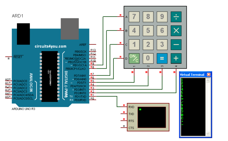 arduino libraries for keypad interface on 12c bus