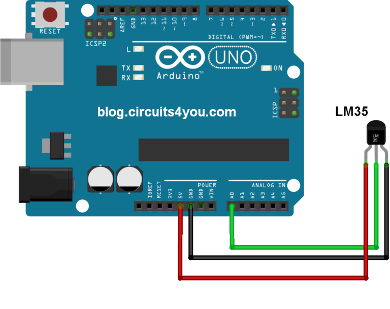 Arduino Temperature Measurement | Circuits4you.com