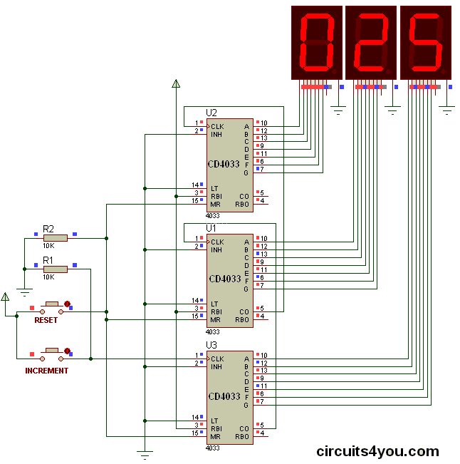 Three Digit Object Counter Circuits4you Com