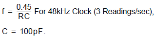 ICL7107 Oscillator calculation