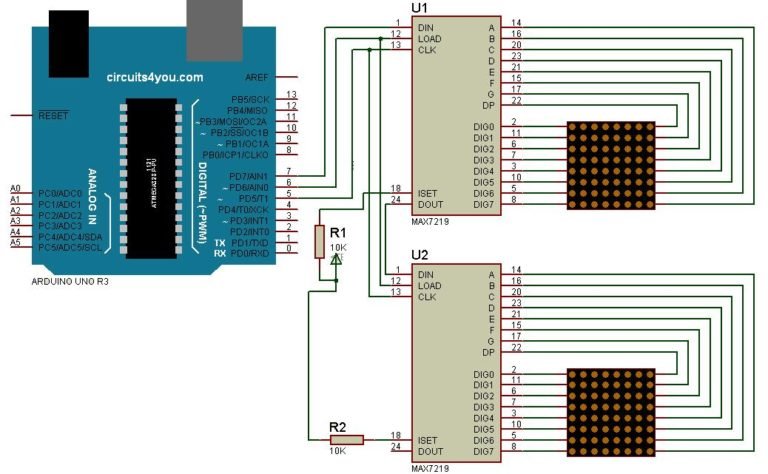 Как подключить max. Max7219 8x8 модуль Datasheet. Светодиодная матрица max7219 схема. Max7219 Arduino схема. Max7219 схема матрицы.