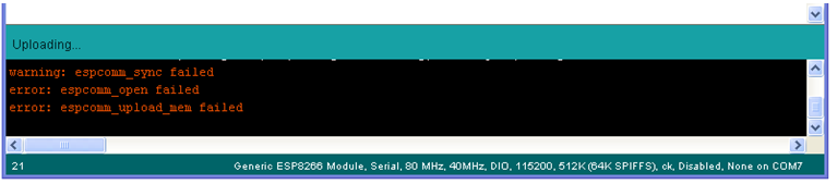 ESP8266 sync error