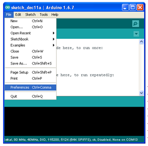 Preferences Window
