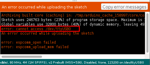 Error Cannot Access Dev Ttyusb0 Listingsfasr